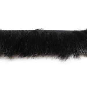 Faux fur - black - 70 cm