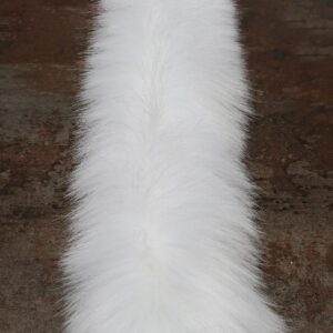 Faux fur - white - 70 x 3 cm
