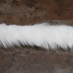 Faux fur - white - 70 cm
