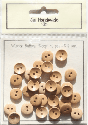 Deep - natural 12 mm - 30 pcs