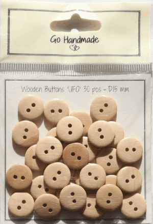 UFO - natural 15 mm - 30 pcs