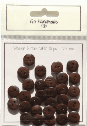 UFO - brown 12 mm - 30 pcs
