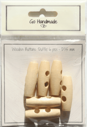Duffle - 35 mm  - 6 pcs - Natural