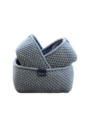 Moss Stitch Basket - Square