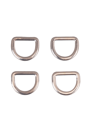 D-ring, 4 stk - 20 x 17 mm