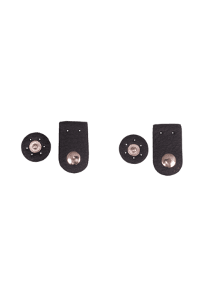 Lock flap w/snap button - 3,5 x 2 cm - set/2
