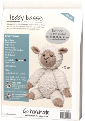 Teddy basse Beige/Brown H30 cm