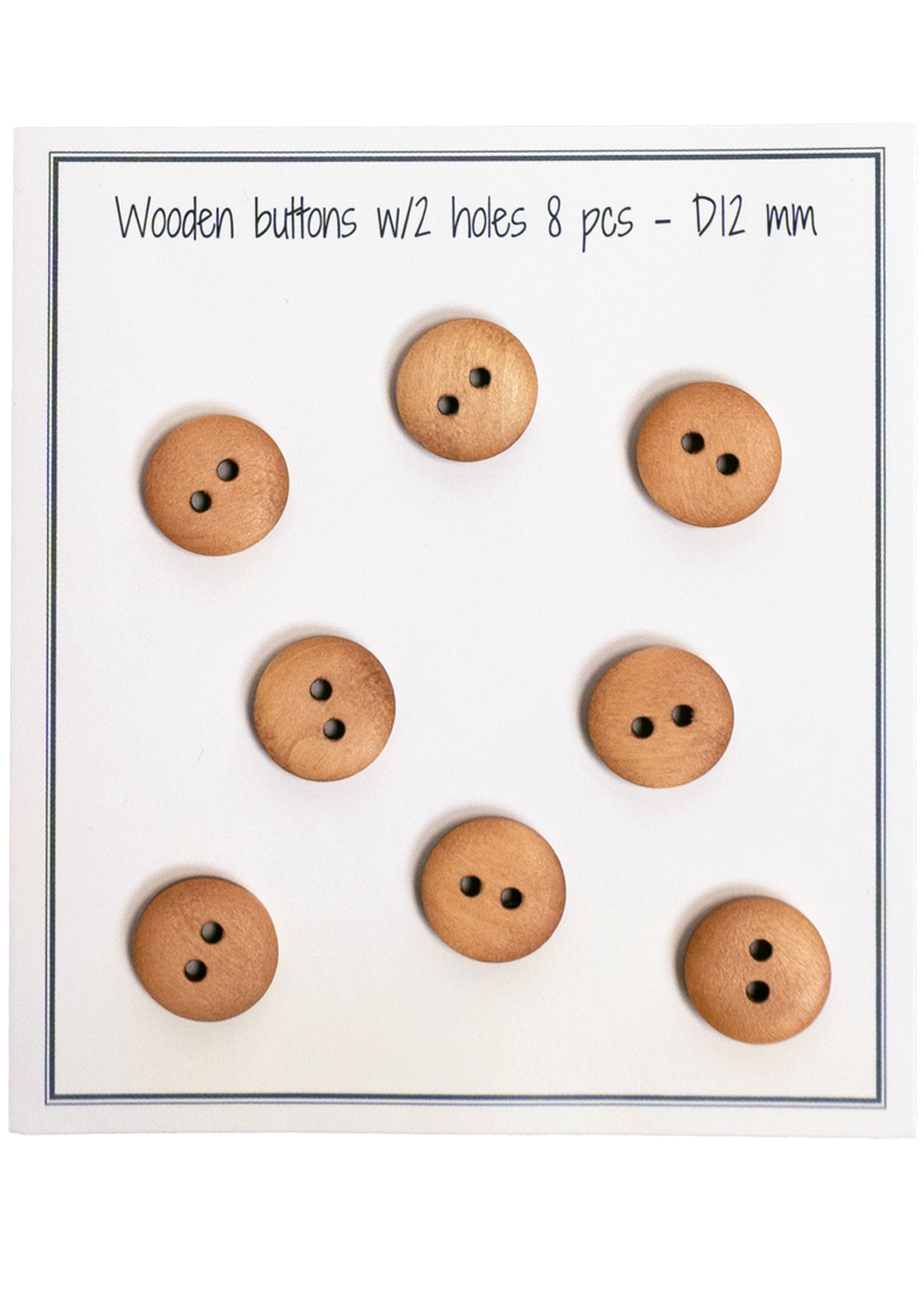 UFO - D12 mm - 8 pcs - Natural
