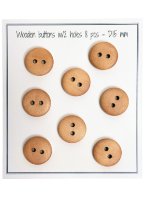UFO - D15 mm - 8 pcs - Natural